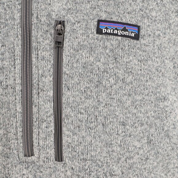 PATAGONIA Men's Better Sweater 1/4 Zip Fleece Interior Stonewash Gray Size XXL - Picture 5 of 9